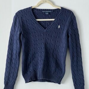 Ralph Lauren Deep Blue V-Neck Sweater